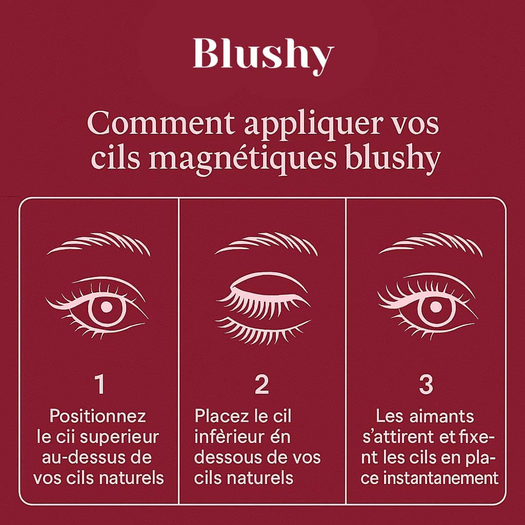 Cils Magnétiques Réutilisables Blushy