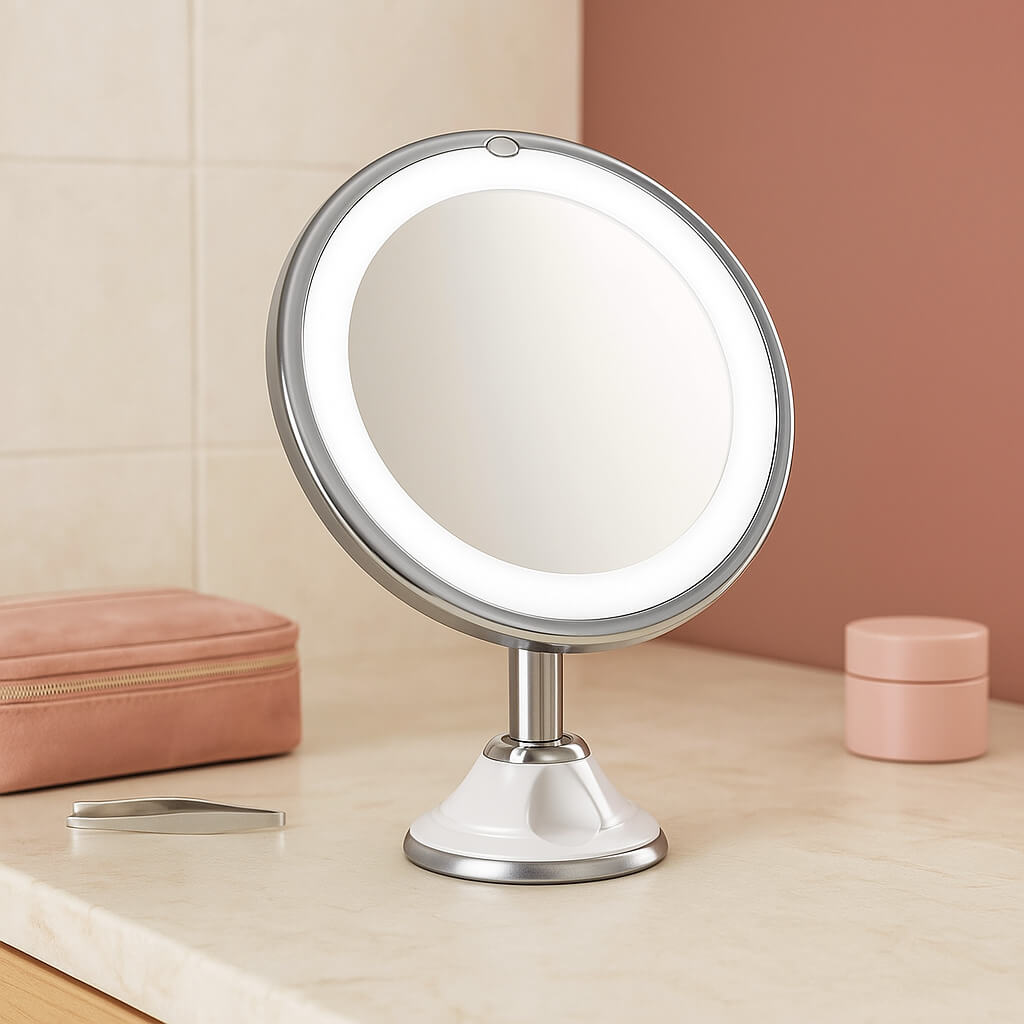 Miroir Précision Lumineux (Effet Grossissant x10) - Blushy